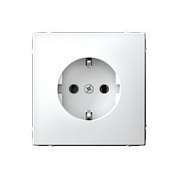 Розетка с заземлением без рамки Systeme Electric ArtGallery  1-м. белый, клеммы быстрозажимные картинка